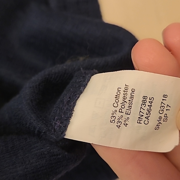 EUC Madewell Navy Apron Top with Criss Cross Straps and Button Details - Picture 7 of 9